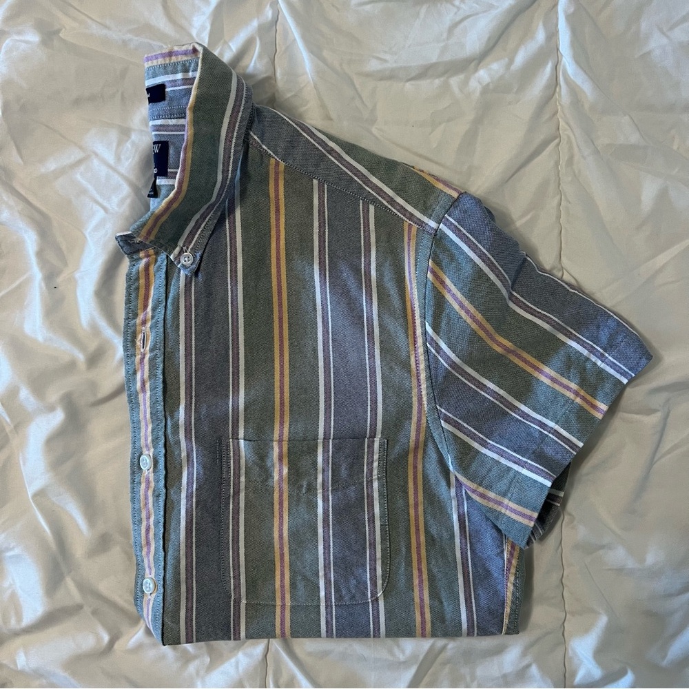 JCrew Short Sleeve Button Up Shirt (M)
